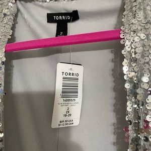 Torrid sequin duster